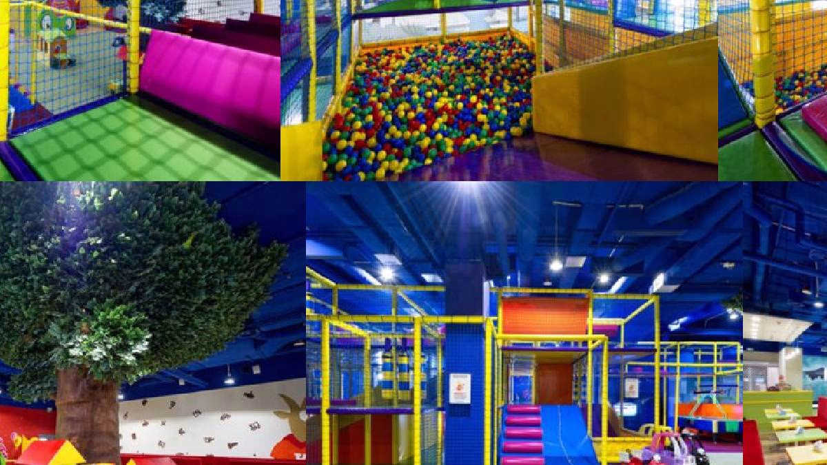Kolorowa sala zabaw dla dzieci w Lublinie na wycieczce dla przedszkolaków na wesoło z biurem Razem w Polskę.